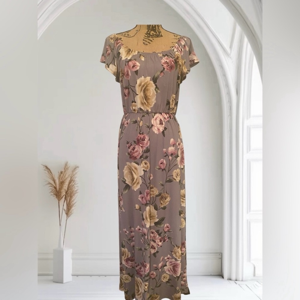 Floral Print Women's Maxi Dress